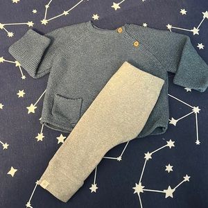 ZARA mini sweater and leggings 1-3 month